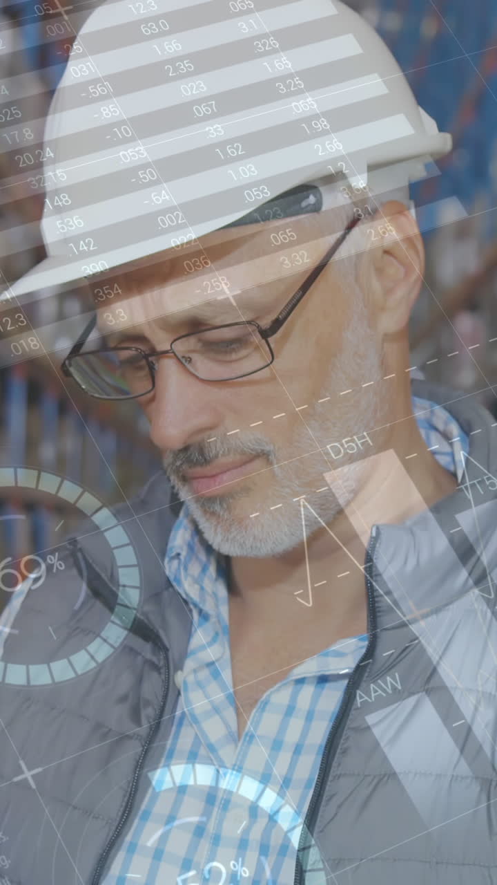 trabajador de un almacén de distribución sonriendo 4k