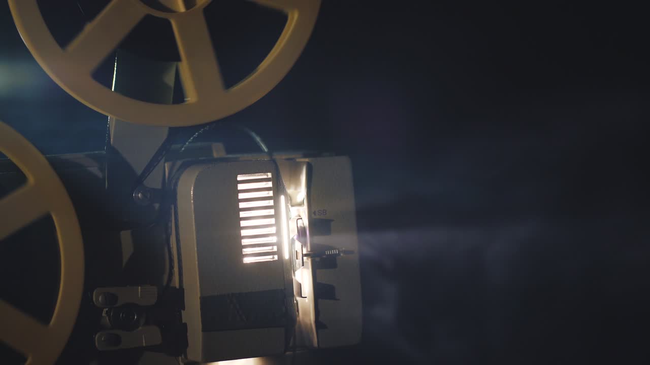 오래된 고대 영화 프로젝터