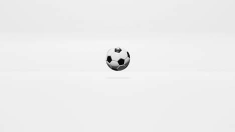 football ball rotation on white background.