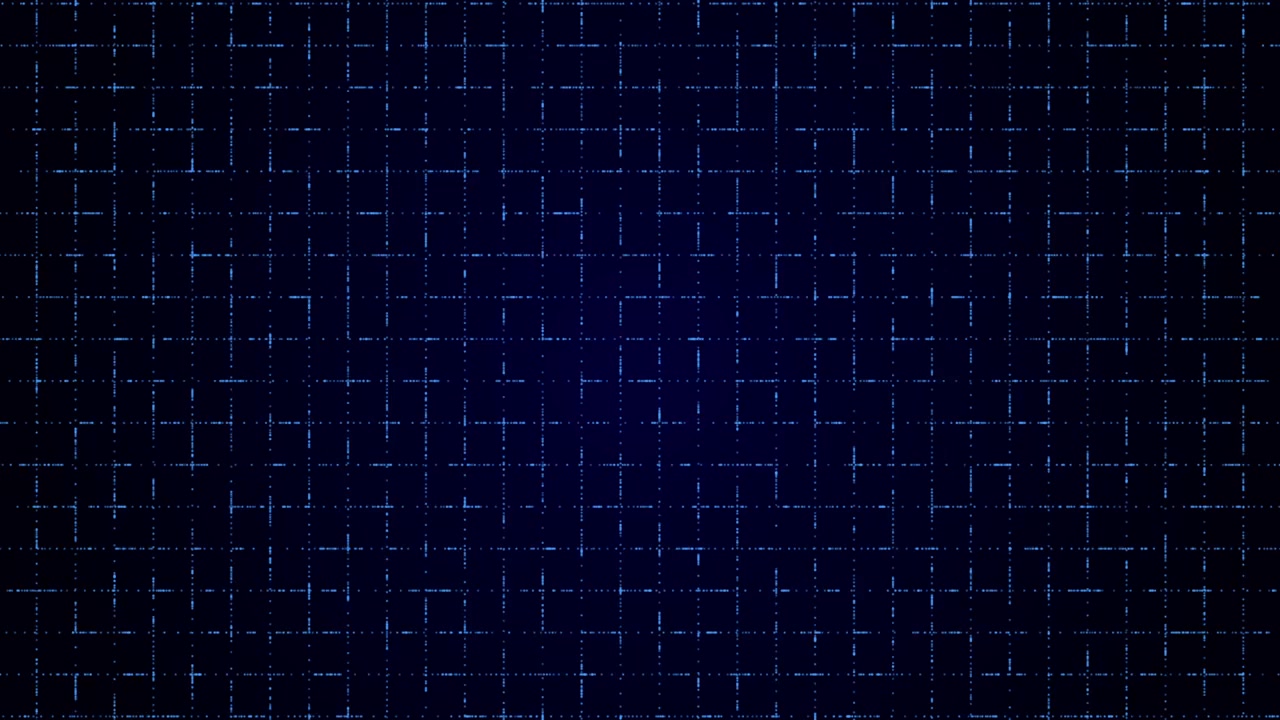 Digital Grid Background with Glowing Blue Data Lines