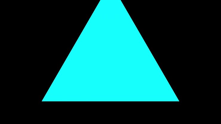 Black background and multiple moving triangles, Zoom in and out repeatedly