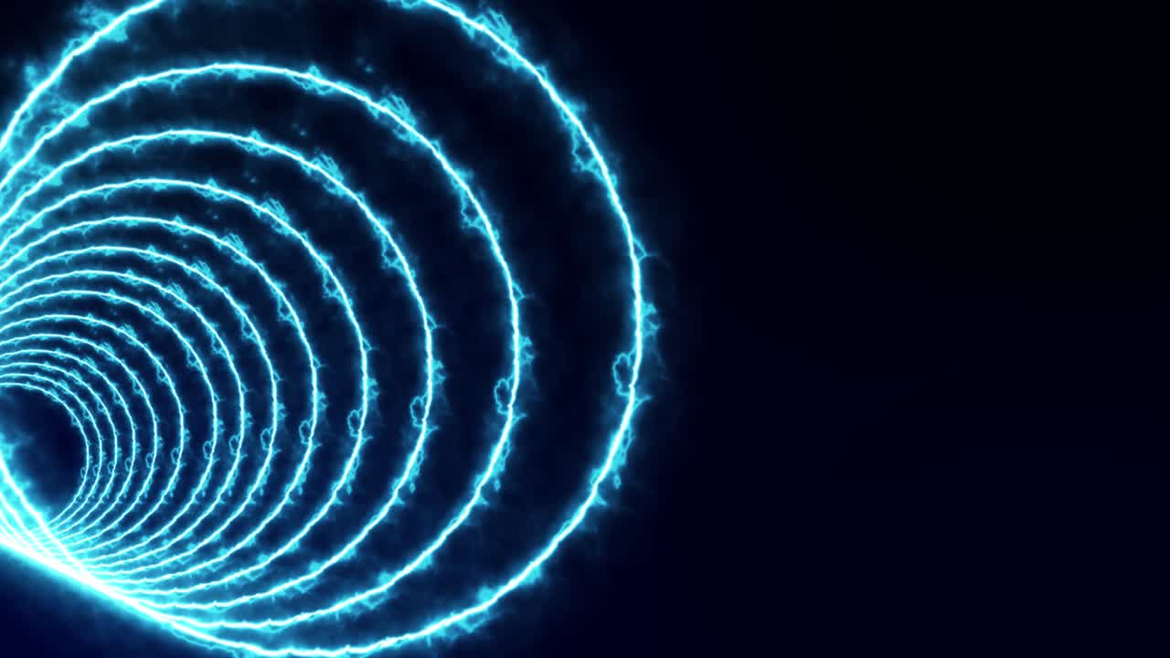 3D circle tunnel animation motion graphics