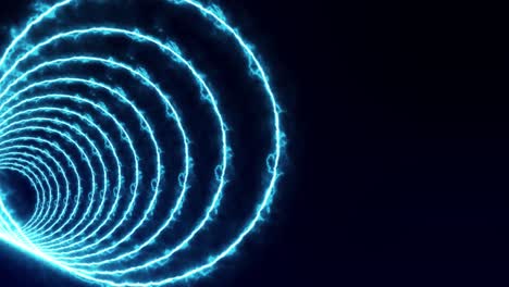animación de túnel de círculo 3d gráficos de movimiento