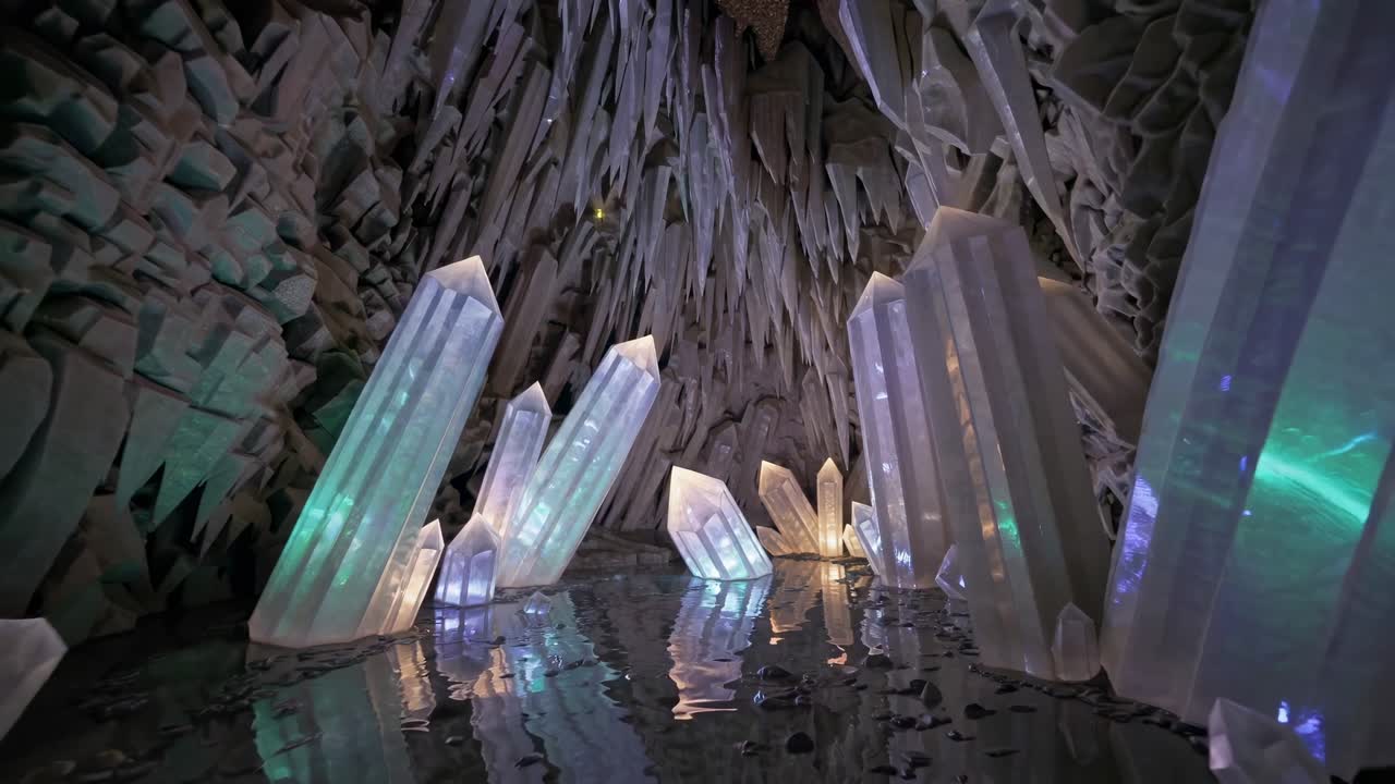 exhibición de la cueva de cristal