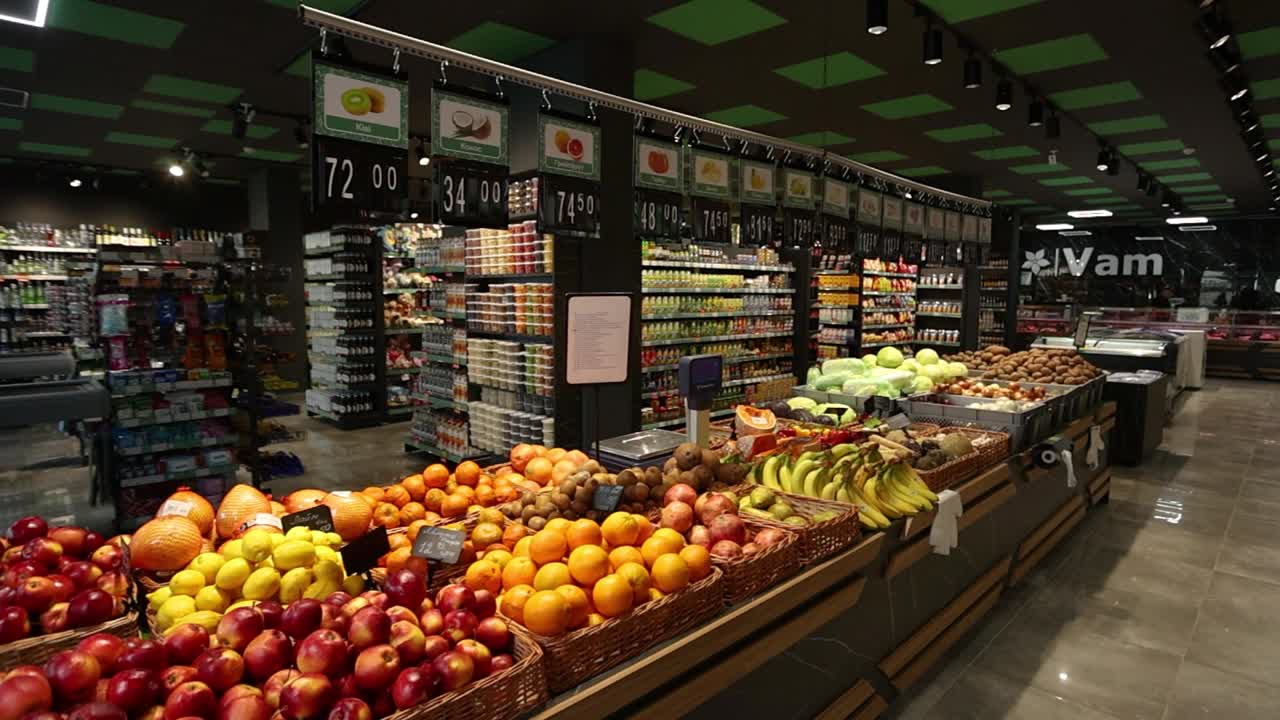 Modern Grocery Store Interior