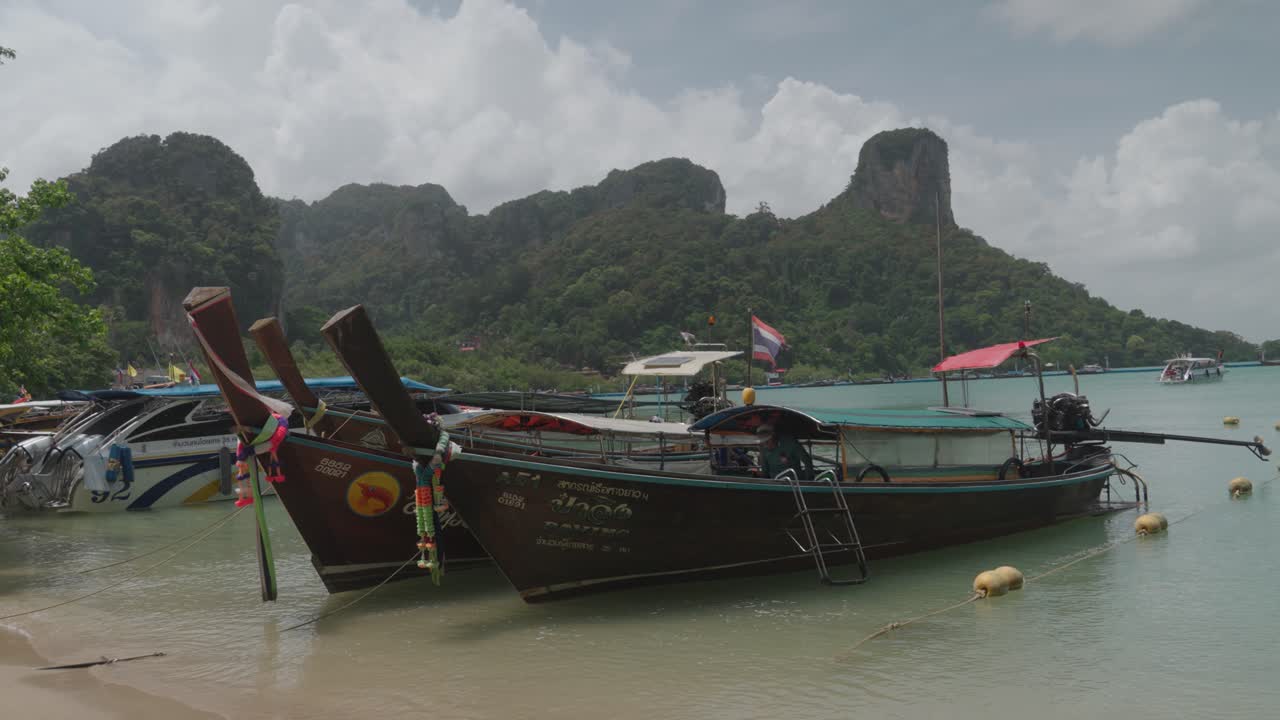 Boats on a Tropical Beach