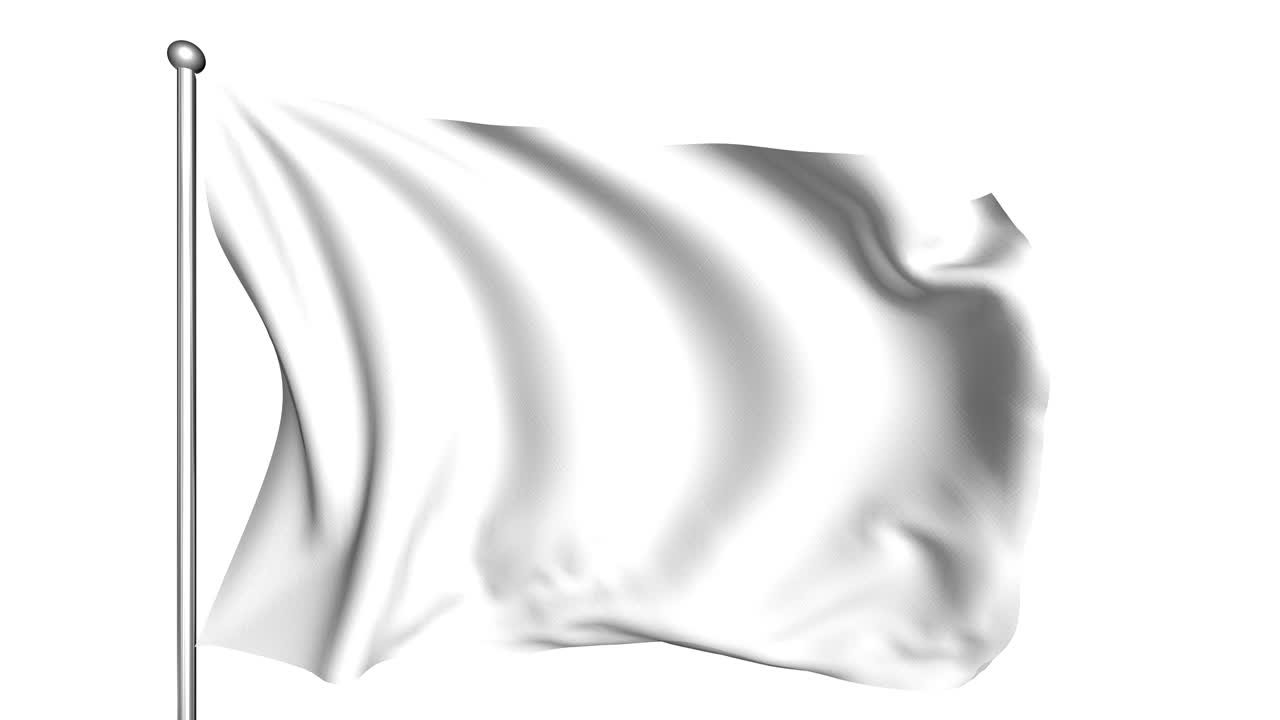 bandera blanca (semi-transparente, en bucle, canal alfa)