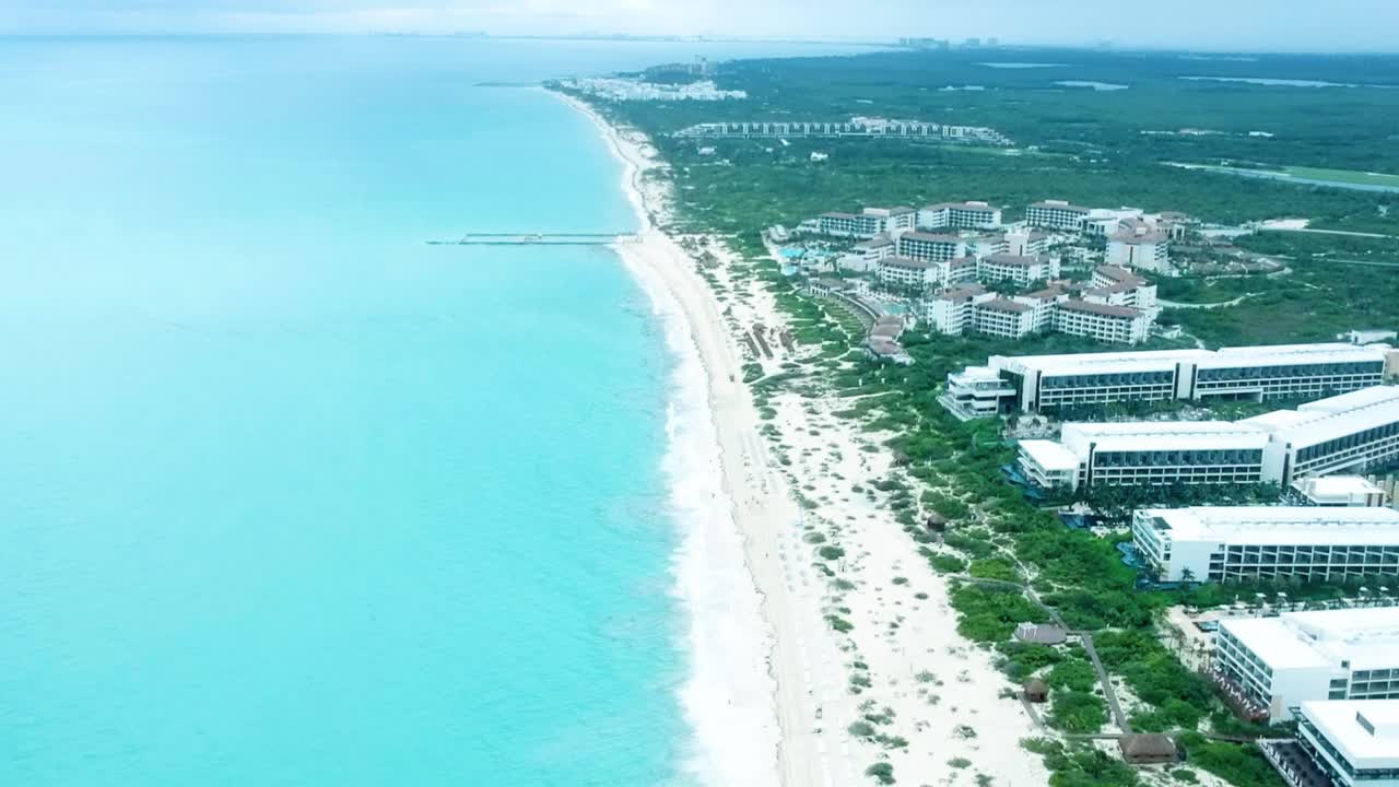 멕시코의 긴 해안 해변