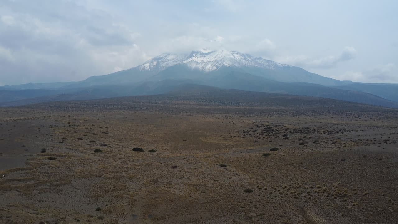 Volcanic Landscape with a Road and a Car