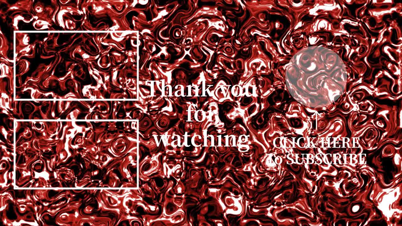 액체 금속 이동 엔드 카드 엔딩 스크린 모션 그래픽