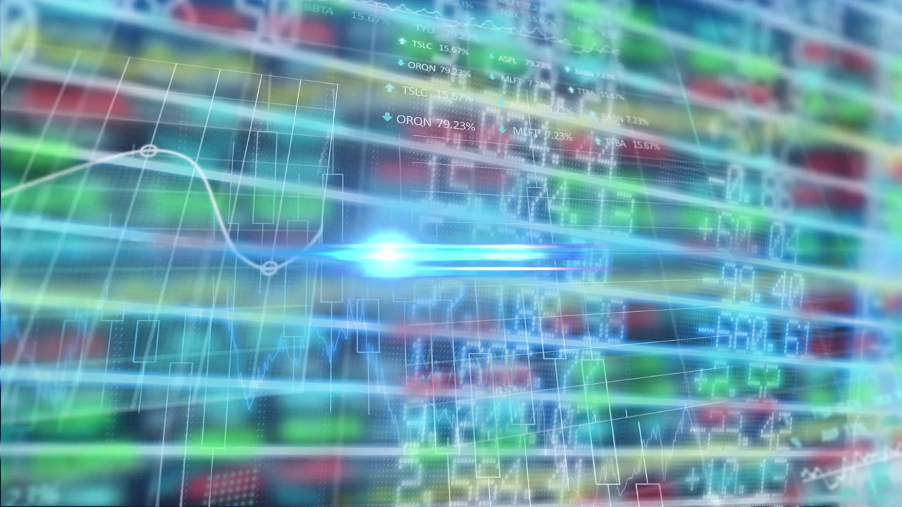 Animation of data processing over light spots