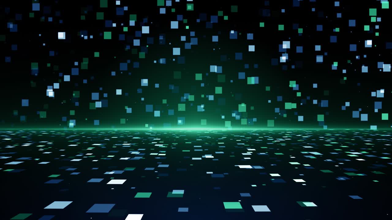 파란색, 녹색, 이벤트 게임 트레일러 제목, 영화 콘서트 무대 배경 루프