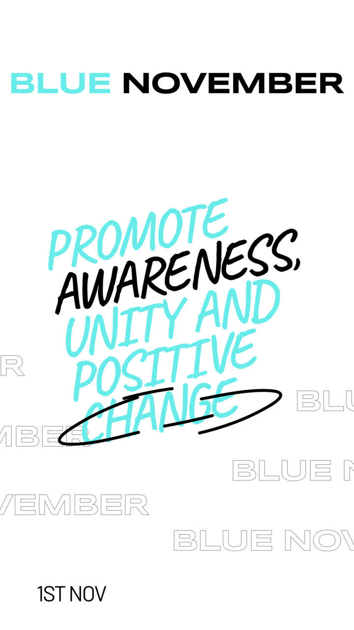 Blue November Awareness Campaign