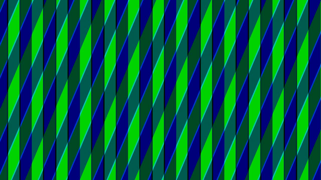 교차된 색의 줄무로 구성된 애니메이션입니다.