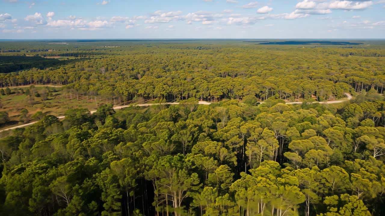 vista aérea de un paisaje de bosque exuberante