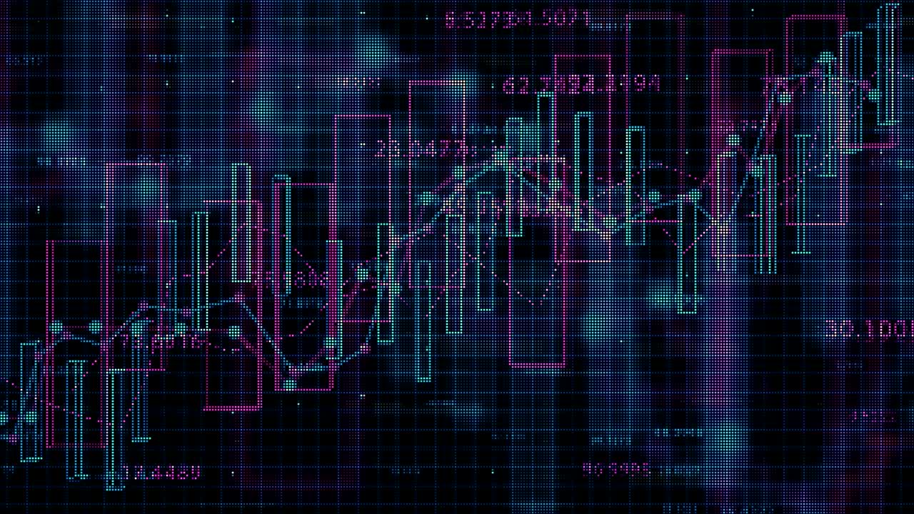 el concepto de datos financieros 4k.