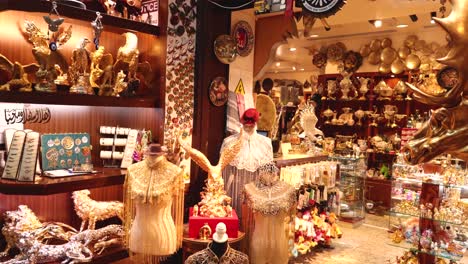 a vibrant souvenir shop in dubai, uae