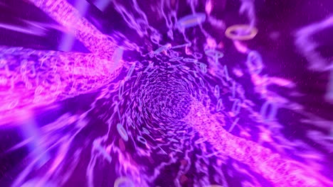 binary tunnel wormhole flight through space warp speed dimension 4k