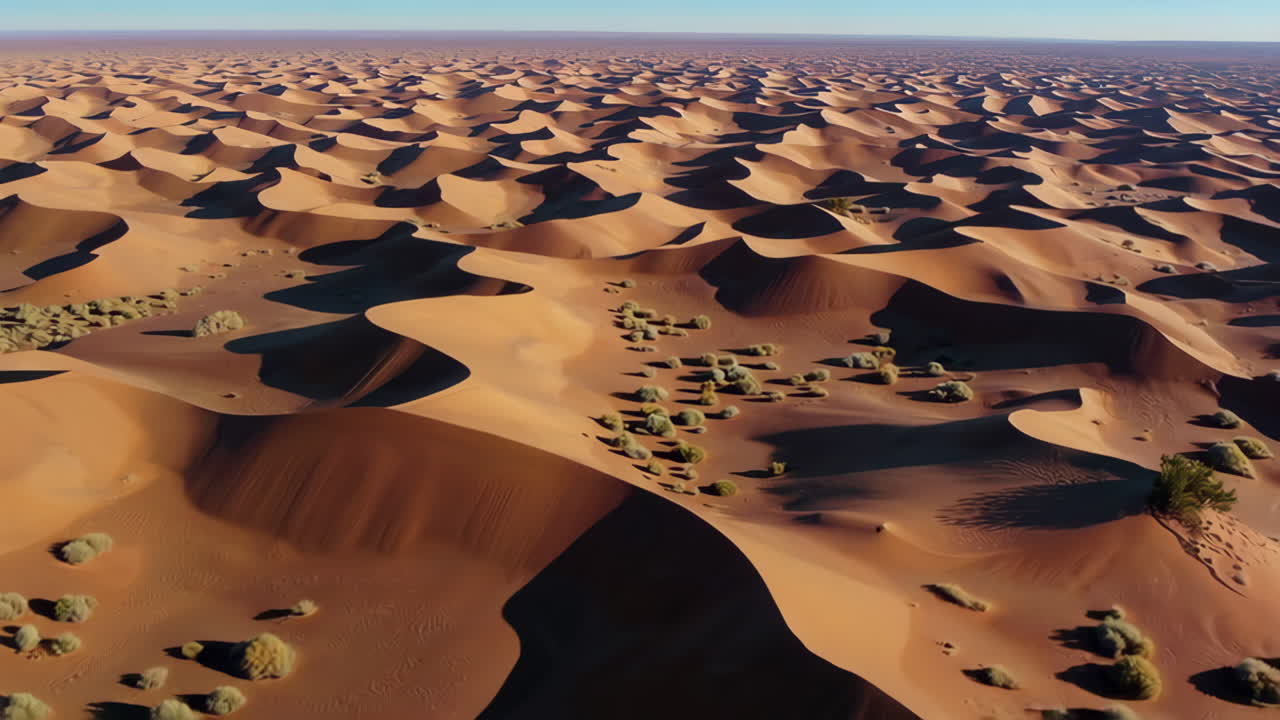 vista aérea de las dunas de arena del desierto