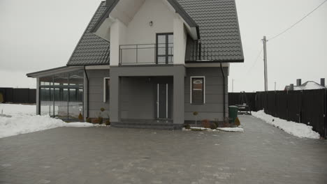 house in winter