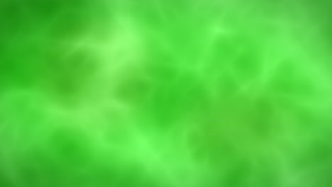 animación de rayo de humo cáustico blanco en movimiento sobre un fondo verde
