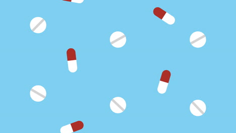 medical set drugs elements animation