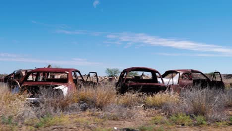 coche depósito de chatarra outback australia