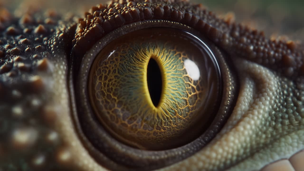 Close-up of a Reptile's Eye