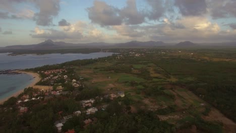 Isla-Mauricio-En-Vista-Aérea-Del-Océano-índico