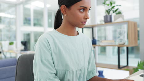 professional woman working on computer