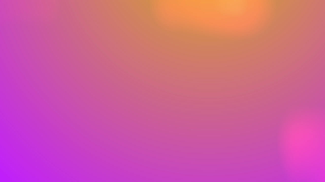 animación digital de puntos de luz que se mueven contra un fondo de gradiente rosa y amarillo