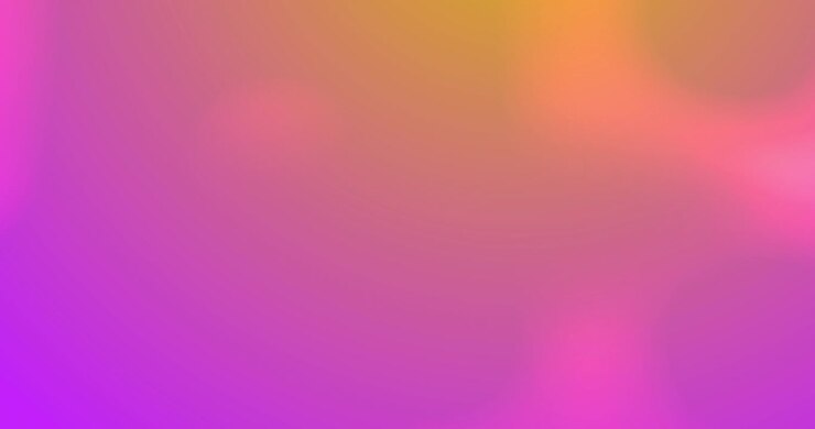 Digital animation of spots of light moving against pink and yellow gradient background