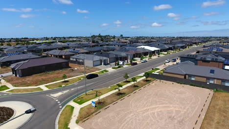 Flying-over-housing-estates