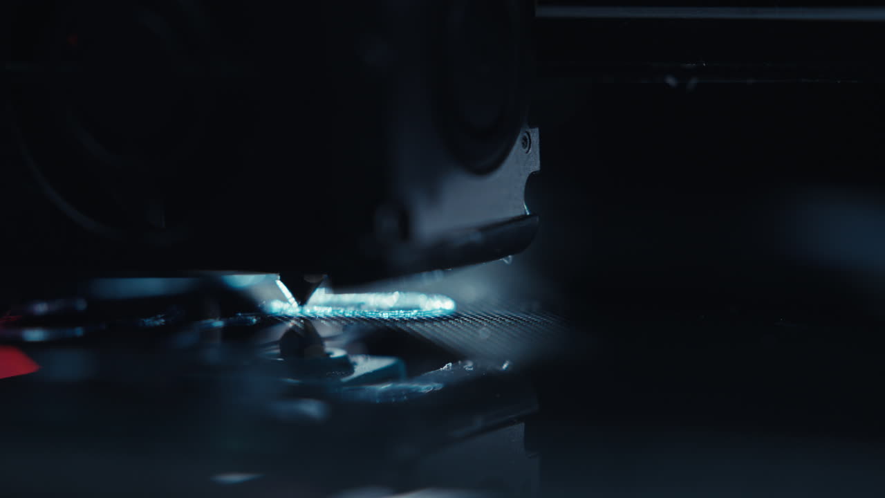 Closeup del processo di stampa 3D