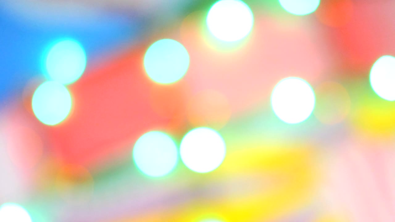 은색, 초록색, 노란색, 오렌지색, 파란색, 불명확한 빛, 반이는 보케, 축제 배경
