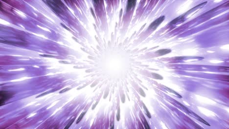 hermosa meditación abstracta floral animación en espiral cósmica. fondo en bucle púrpura