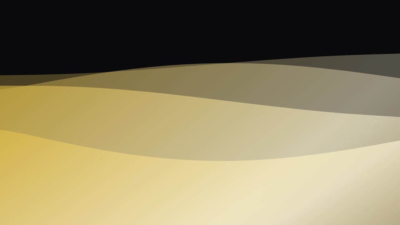 Abstract Motion Background with Smooth Golden Waves