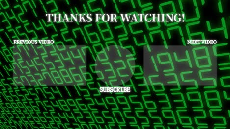 random number end card ending screen motion graphics