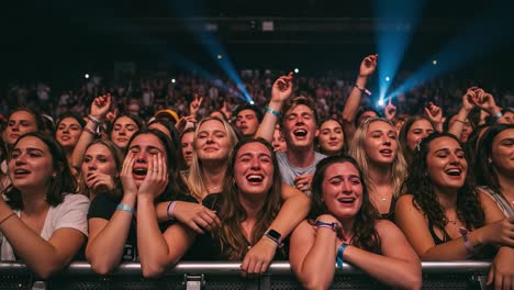 excitement and emotion shine through in a captivating crowd experience at an energetic live concert performance