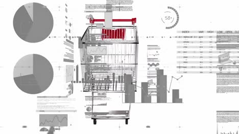 Procesamiento-De-Datos-Financieros-Contra-Carrito-De-Compras-Giratorio