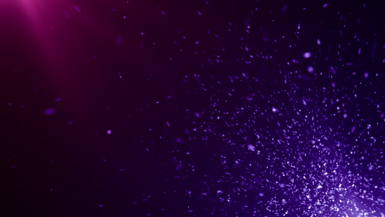 Partikler lyserød violet event spiltrailer titler filmisk koncertscene baggrundsloop