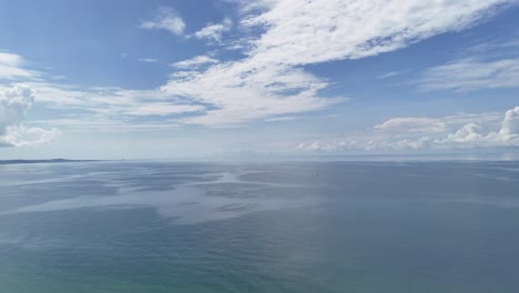 aerial view of coast in la gi in the afternoon