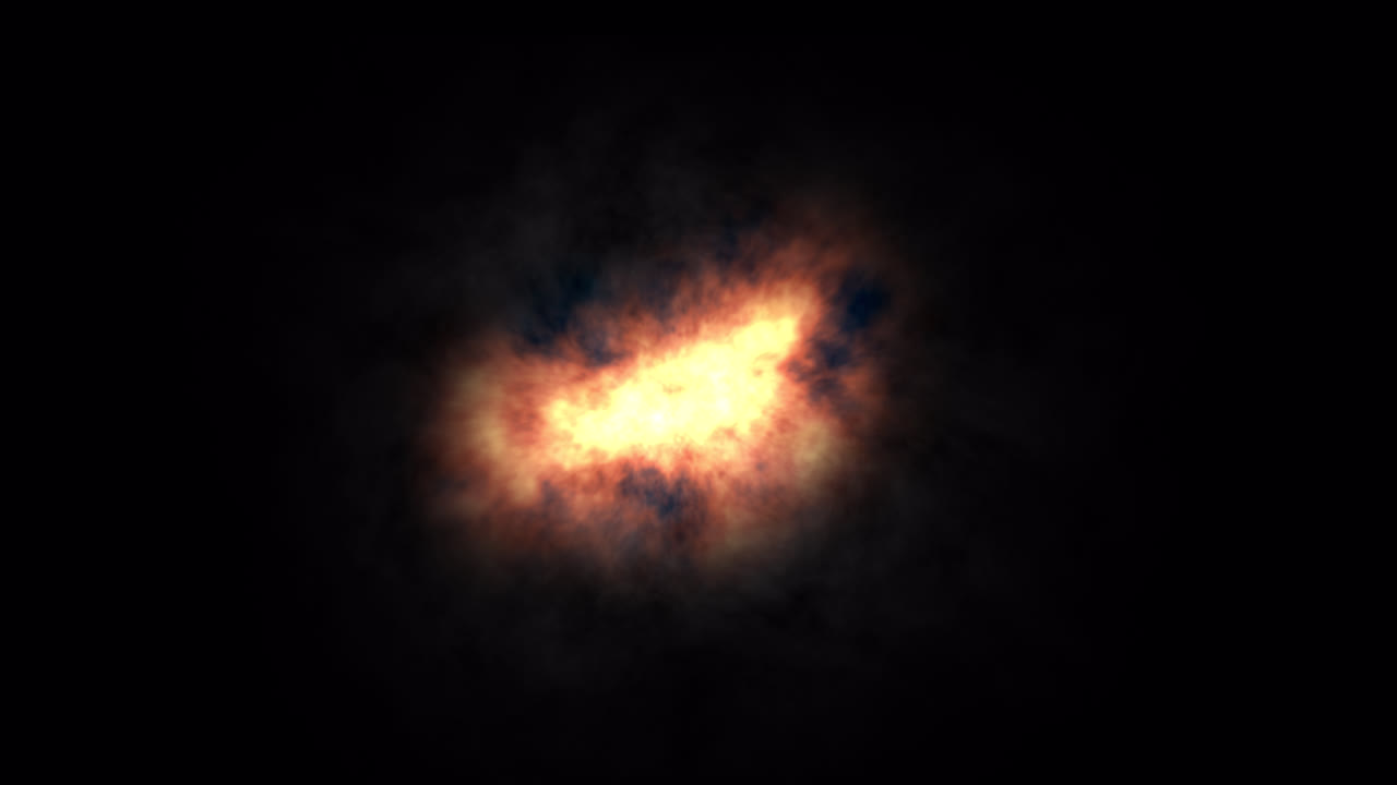 Wispy Smoke Dissipating on Black Background