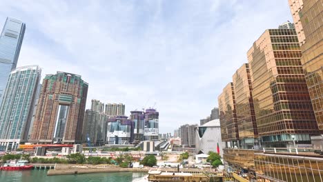 urban development alongside waterfront in hong kong