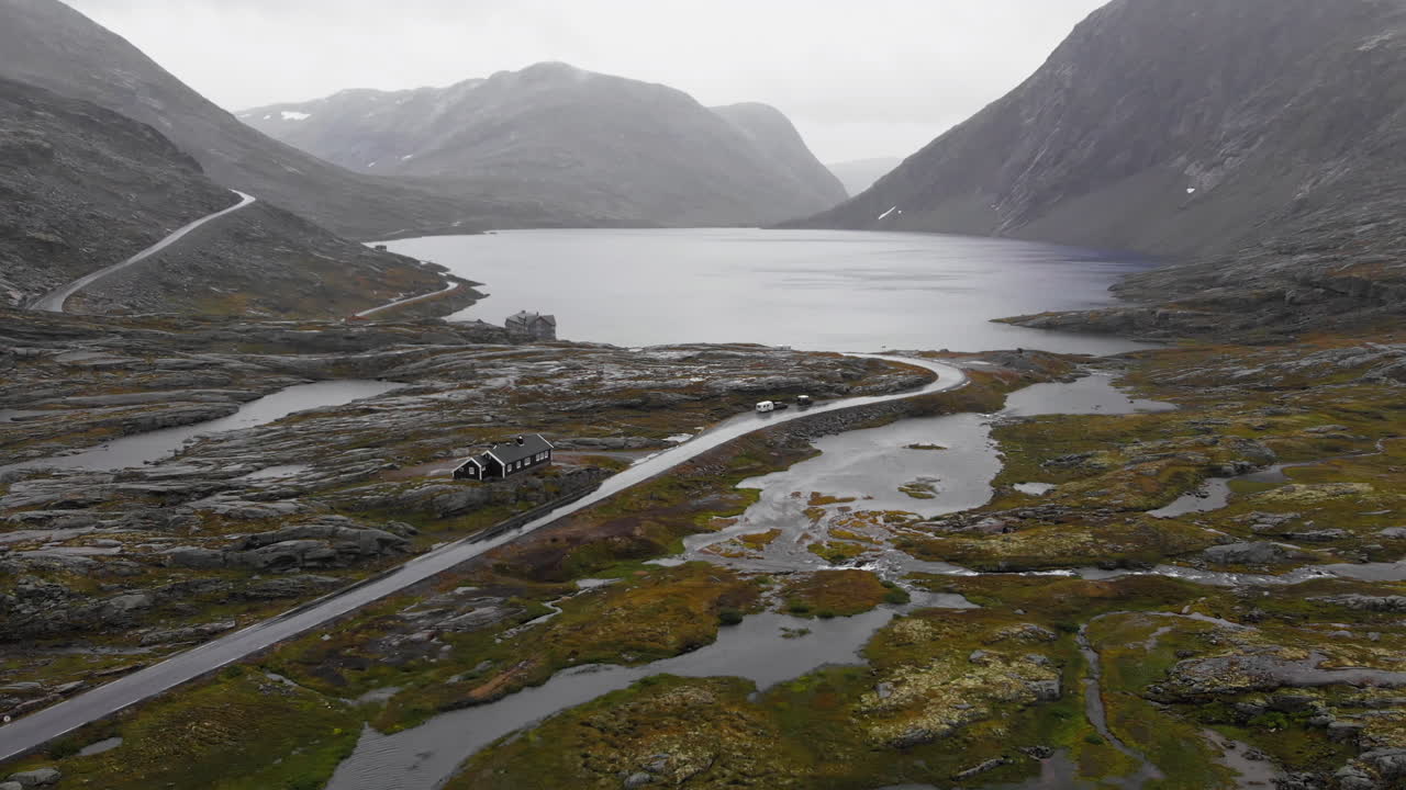 Trollstigen-tien ilmakuvamaisemat Norjassa