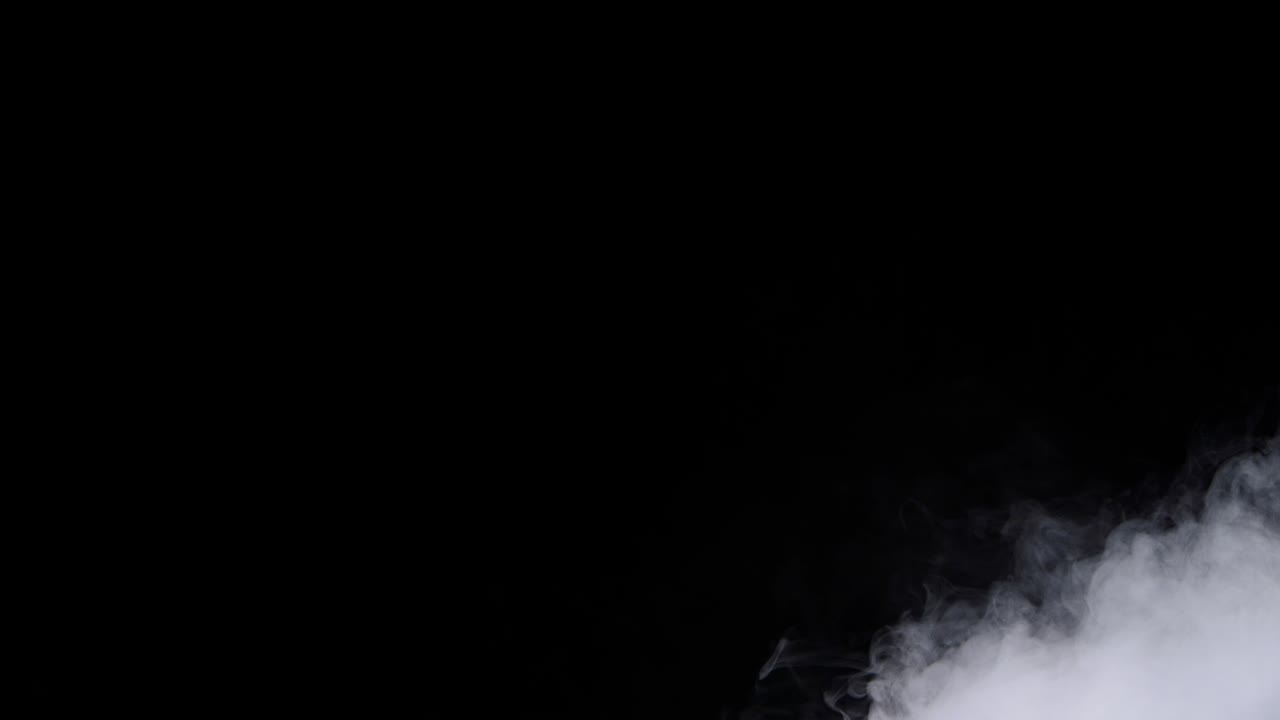 현실적인 건조 얼음 연기 구름 안개