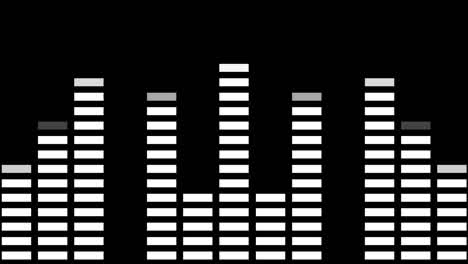 4k music equalizer 6 in 1. looped overlay