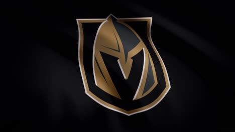 vegas golden knights logo on a flag