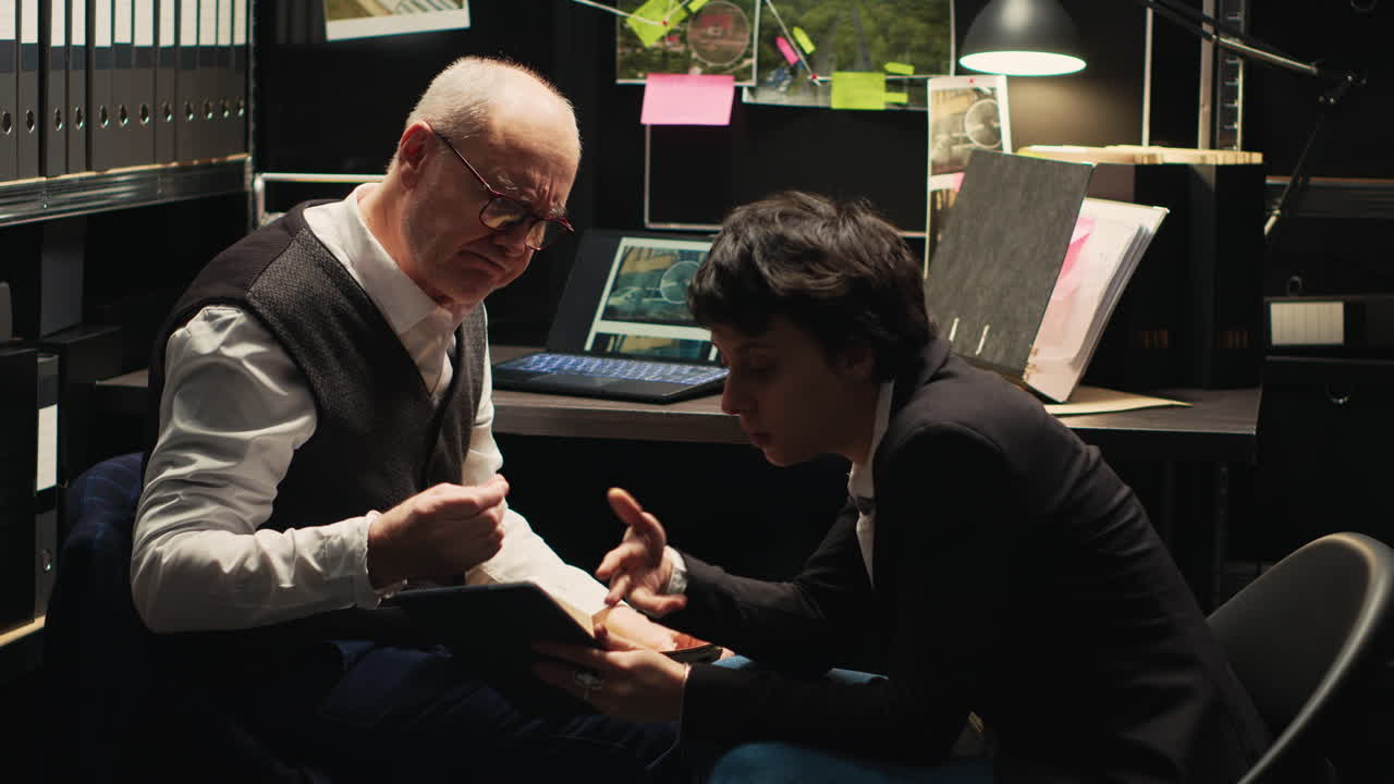 Detectives Collaborating on a Case Investigation