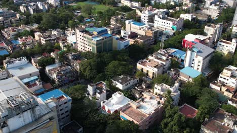 Aerial-bird's-eye-view-over-T